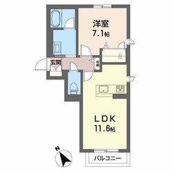 北条町駅 徒歩18分 1階の物件間取画像